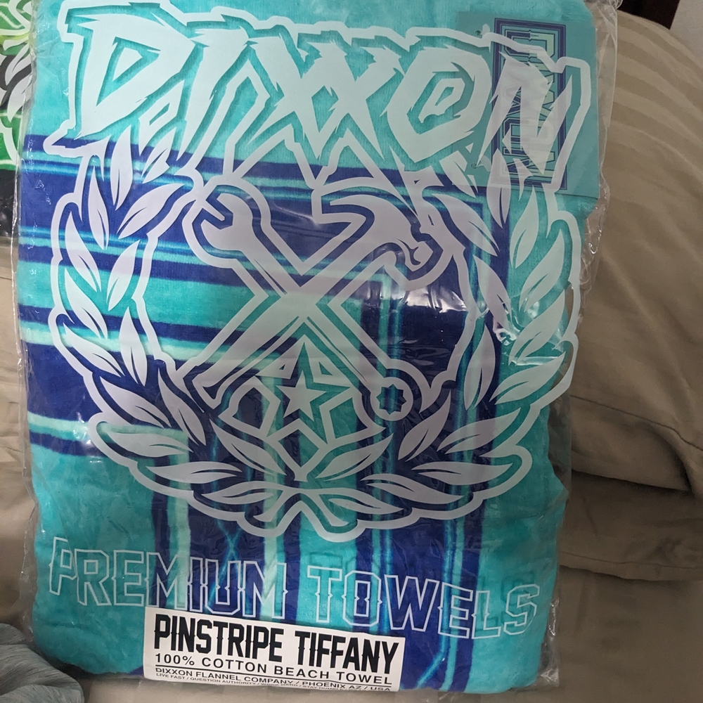 Dixxon Blue and Green Beach Towel